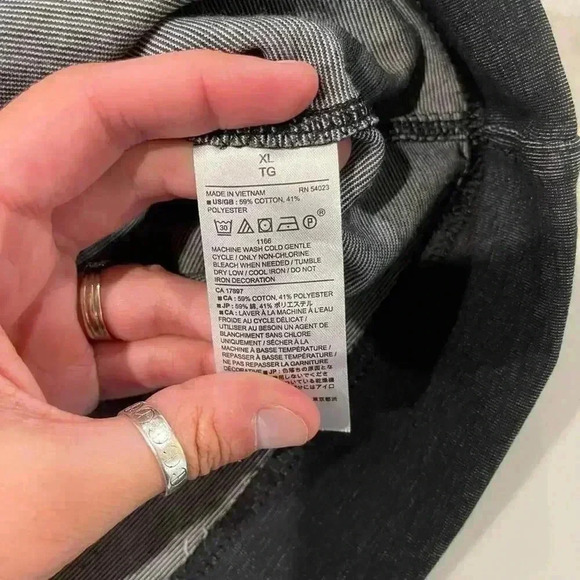 Banana Republic NWT Charcoal Gray HalfZip Pullover Sweater MensXL Preppy Classic - Picture 4 of 5